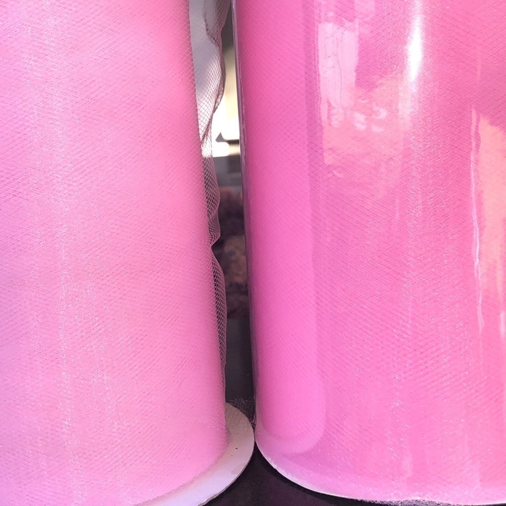 NWT 𝅺4 Extra Large Rolls Of Pink 6” Tulle *New*